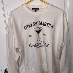 Embroidered Espresso Martini Crewneck